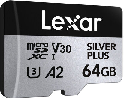 Lexar MicroSDXC Silver Plus UHS-1 64GB V30