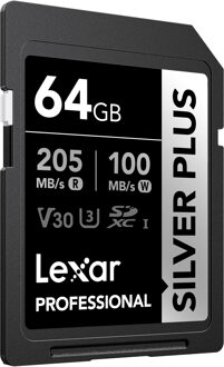 Lexar SD Silver Plus UHS-1 64GB V30