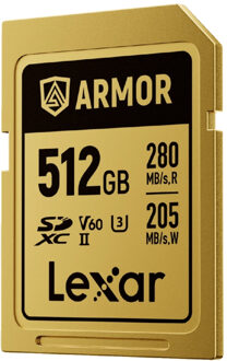 Lexar SDXC Pro Gold Series ARMOR UHS-II 512GB V60