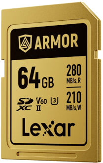 Lexar SDXC Pro Gold Series ARMOR UHS-II 64GB V60
