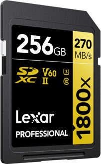 Lexar SDXC Professional 256GB 1800X UHS-II V60 Gold