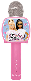 Lexibook Barbie Bluetooth karaokemicrofoon met ingebouwde luidspreker en Smartphone standaard Roze/lichtroze