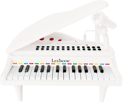 Lexibook Disney Ice Queen 2 - 32 Toetsen Piano met Microfoon voor Zang Wit