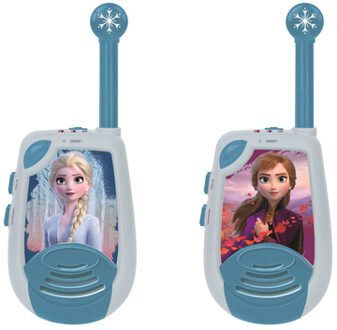 Lexibook Disney The Ice Queen twee walkietalkies tot twee kilometer met riemclip Blauw