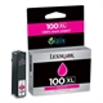 Lexmark 100XL Ink Cartridge Magenta (rood) 14N1070E