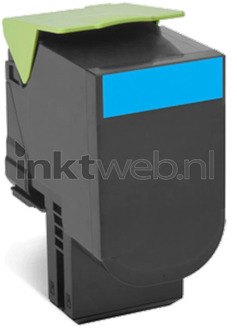 Lexmark 70C2HC0 cyaan toner Wit