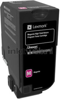 Lexmark 74C2HM0 tonercartridge Origineel Magenta 1 stuk(s)