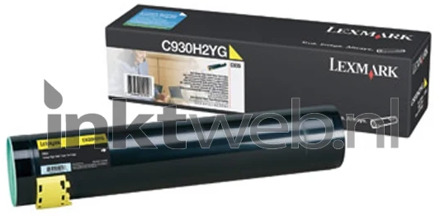 Lexmark C930H2YG toner cartridge geel (origineel)