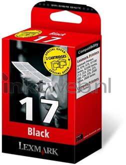 Lexmark Origineel Lexmark 17 twin-pack zwart
