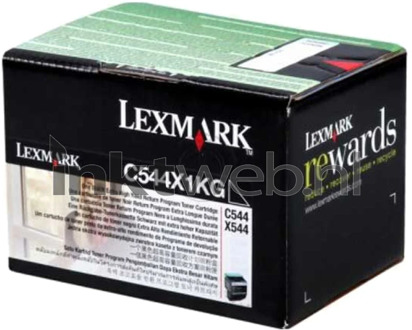 Lexmark Recycling toner C544 C546 X544 X546 X548 C544X1KG Origineel Zwart 6000 bladzijden