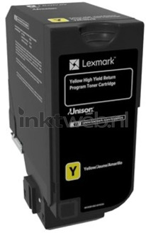 Lexmark Toner High Yield Return Programme Yellow for CS725 12k