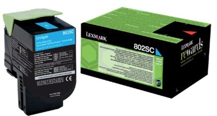 Lexmark Tonercartridge Lexmark 80C2SC0 prebate blauw