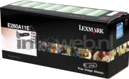 Lexmark Tonercartridge Lexmark E260A11E prebate zwart