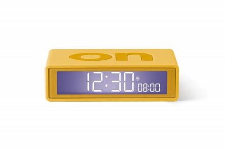 Lexon flip alarmklok geel