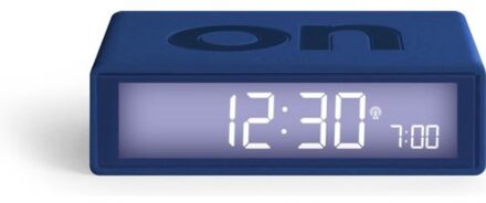 Lexon flip mini alarmklok, donker blauw
