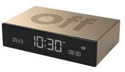 Lexon flip premium alarmklok goud