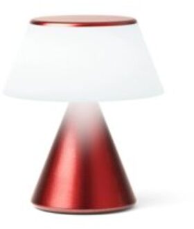Lexon luma m lamp donker rood