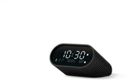 Lexon ray alarmklok zwart