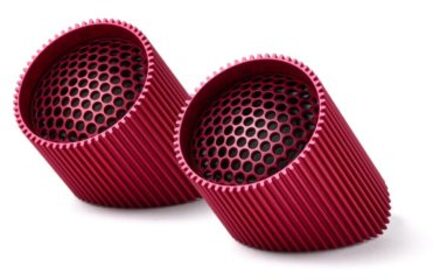 Lexon ray magnetische speaker, set van 2 rood