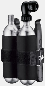 Lezyne Twin Kit 25G Black (Erpair+Pump+CO2) CO2-pomp Zwart - One size