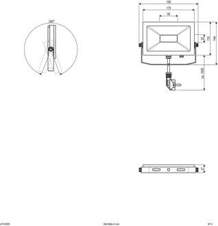 LFA buitenspot zilver plug 3.000K 15W zilver, transparant