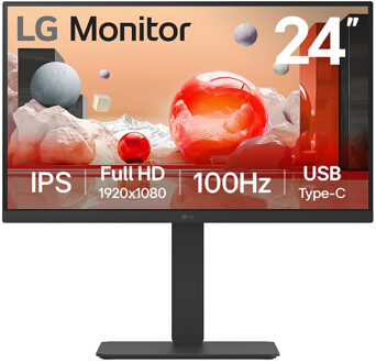 LG 24BA750-B Monitor Zwart