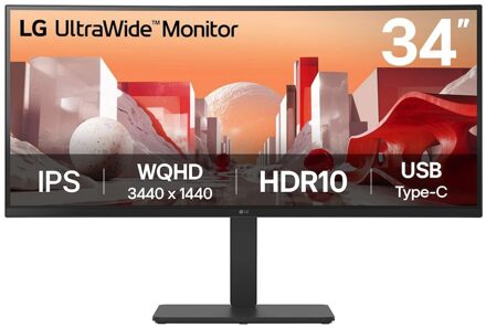 LG 34BA75QE-B Monitor Zwart