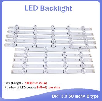 Lg 50 "Innotek Drt 3.0 1027 Mm Led Backlight Strip 9 Leds A/B Type REV01 REV02 140218 140107 50 Inch Lcd Monito