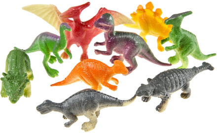 LG-Imports Dinosaurus speelgoed set - voor kinderen - 12x stuks - plastic - Speelfigurenset