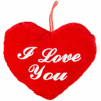 LG-Imports Knuffelhart I Love You 20 Cm Rood