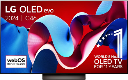 LG OLED77C46LA (2024) - 77 inch - OLED TV Zwart