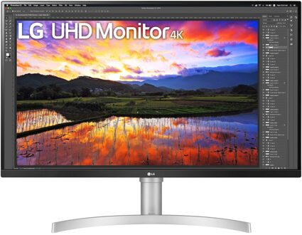 LG UHD IPS 32UN650P-W Monitor Zilver