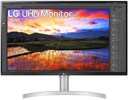 LG UHD IPS 32UN650P-W Monitor Zilver