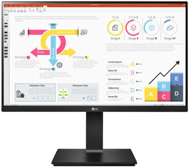 LG UltraFine 24QP750P-B Monitor Zwart