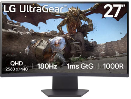 LG UltraGear 27GS60QC-B Monitor Zwart