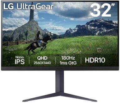 LG UltraGear 32GS85Q-B Monitor Zwart