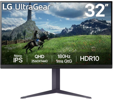 LG UltraGear 32GS85Q-B Monitor Zwart