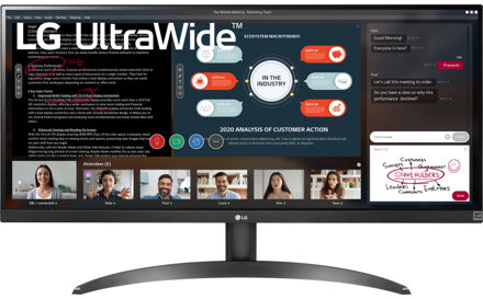 LG UltraWide 29WP500 Monitor Zwart