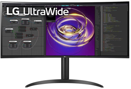 LG UltraWide 34WP85CP-B Monitor Zwart