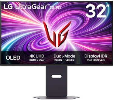 LGUltraGear OLED 32GS95UV-B Monitor Zwart