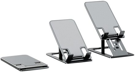 LH-0013 Mobiele Telefoon Houder, Draagbare Opvouwbare Aluminium Legering Licht En Dunne Lui Houder Geschikt Voor Telefoon grijs