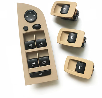 LHD RHD Interior Door Window Lifting Switch Regulator with Outer Cover Panel 4Pcs Set For BMW 3 Series E90 316 318 320 325 328i