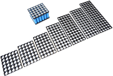 Li-ion battery 18650 holder 5 row series 18650 batery holder (integrated) For 18650 battery pack Fireproof materials