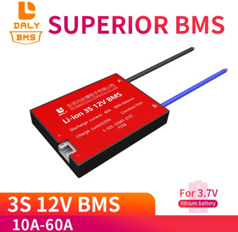 Li-ion bms 3s 12V 10A 15A 20A 30A 40A 50A 60A BMS 11.1V 12.6V 18650 lithium battery pack BMS with balanced Version for e-bike