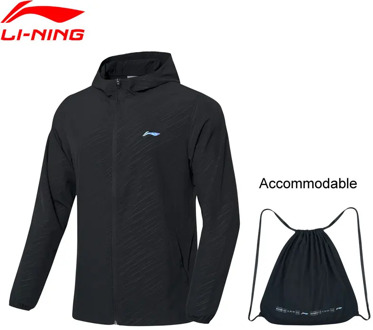 Li-Ning Men Badminton Accommodable Windbreaker Breathable 91.1% Polyester 8.9% Spandex li ning LiNing Sports Coat AFDP483 MWF405