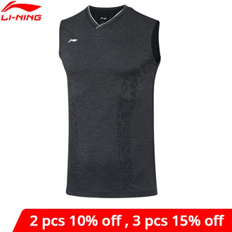 Li-Ning Men Badminton Competition Vest Sleeveless T-Shirts AT DRY Breathable LiNing li ning Sports Tank Tops AVSP473 MBJ127