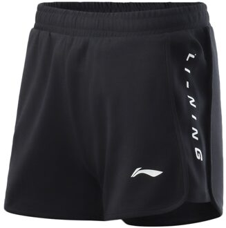 Li-Ning Vrouwen Training Zweet Shorts 87% Katoen 13% Polyester Regular Fit Trekkoord Li Ning Voering Sport Fitness Shorts AKSR110 L / AKSR110-2