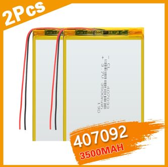 Li-Po Batterij Plib 2P 3.7V Lithium Polymeer Batterij 407093 3500Mah Capaciteit Opladen Mobiele vervangen Voor Afstandsbediening