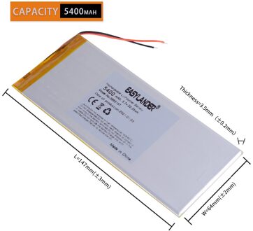 Li-Polymeer Oplaadbare Batterij Compatibel Met De K1 Shield Tablet Nvidia Shield 147*63*3.8Mm