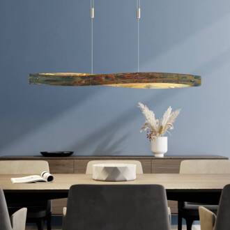 Lian LED hanglamp met geoxideerd oppervlak goud geoxideerd, mat nikkel